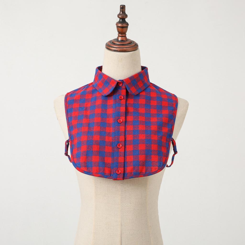 New Style Sweater Decorative Plaid Fake Collars—versatile Shirt Collars for Women