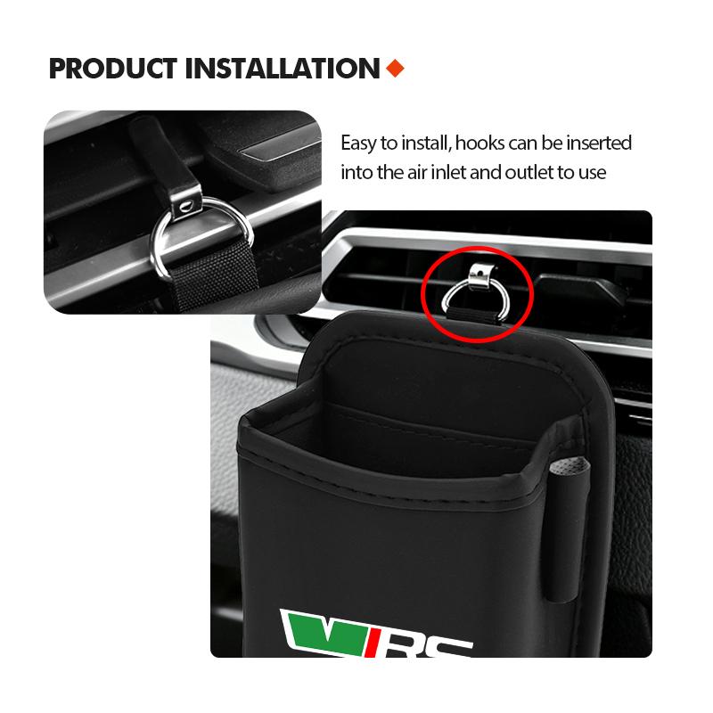 AAAJE1 For Skoda Car Car Air Outlet Storage Box Phone Glasses Organizer Auto Styling Accessories Fabia Kamiq Superb Scala Enyaq-iV MK3
