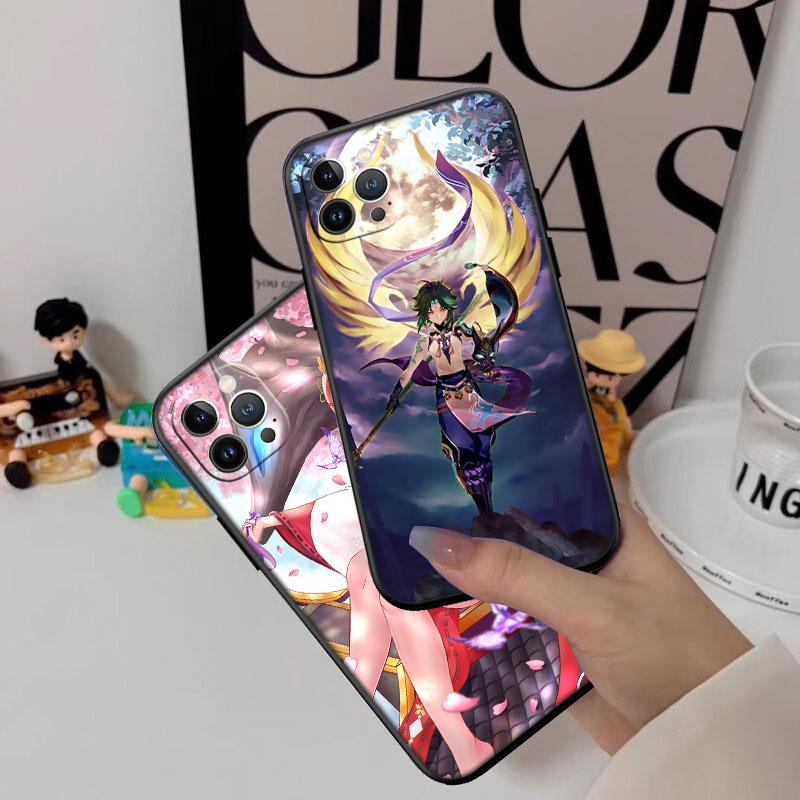 IK34 Genshin Impact Girl New High-End Shell Phone Case for Redmi Note 13 14 Pro+ Plus A3 A3X 13X 13C 13R 14S 14C 14R