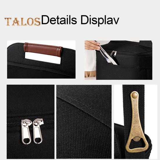 Изолированная сумка 9л/16л, многоцелевая сумка Bento большой емкости, термосумка для пикника на молнии для дома и улицы