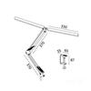 LED desk lamp 28W 3CCT, white, adjustable, tabletop mounting, 1400 lm