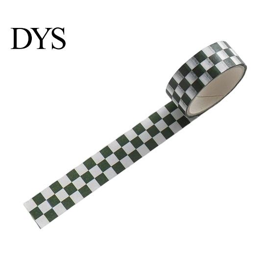 Цветная Лента 1 Рулон Ваcи Клейкая Прозрачный Принт Съемная DIY Устойчивая к выцветанию Для Скрапбукинга Клетка Бумага для Детей