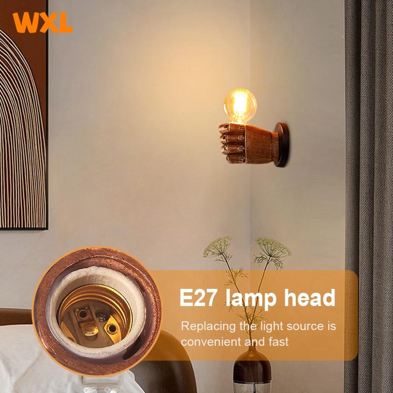 Винтажные деревянные настенные светильники в США, смоляные светильники для ресторанов, студий, баров и кафе.