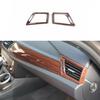 2010-15 Car Console L&R Air Outlet Vent Cover Trim Red Wood Grain For BMW X1 E84