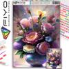 DIY Full Round Diamond Painting Cross Stitch 3D Cute Animal Flower Scene Home Decorative Art Painting Diamond Painting 5d Diamond Art Painting