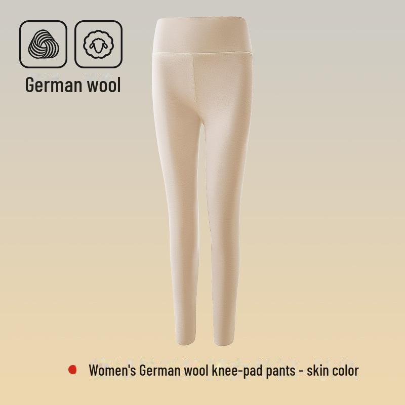 Женские теплые леггинсы из шелка Mulberry с высокой талией - антистатические, бесшовные шерстяные брюки для осени и зимы