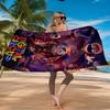 Colorful Digital Circus Beach Towel Microfiber Beach Towel, Lightweight and Quick-Dry, for Summer Travel, Swimming Pool Fan Birthday Gift