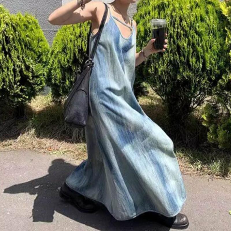 Shop Women Ink Strap Tank Beach Resort Long Dress Wld Wdr Bm072