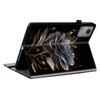 Кожаный чехол-книжка с принтом и подставкой для Lenovo Tab K11 Gen 2/Idea Tab/Xiaoxin Pad 11 2025 с отделениями для карт