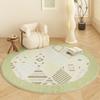 Round Carpet Living Room Bedroom Carpets Moroccan Fresh Bedside Foot Mat Fluffy Soft Rug Home Decoration Rugs Alfombras