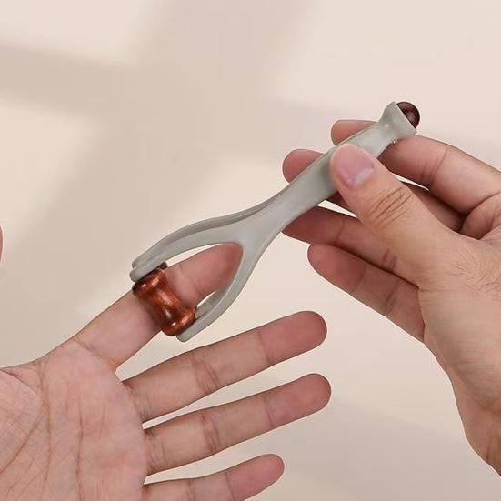 2 шт. Деревянный массажер для пальцев Портативный ролик для акупрессуры и инструмент Гуа Ша для расслабления рук Портативный инструмент для снятия стресса для рук