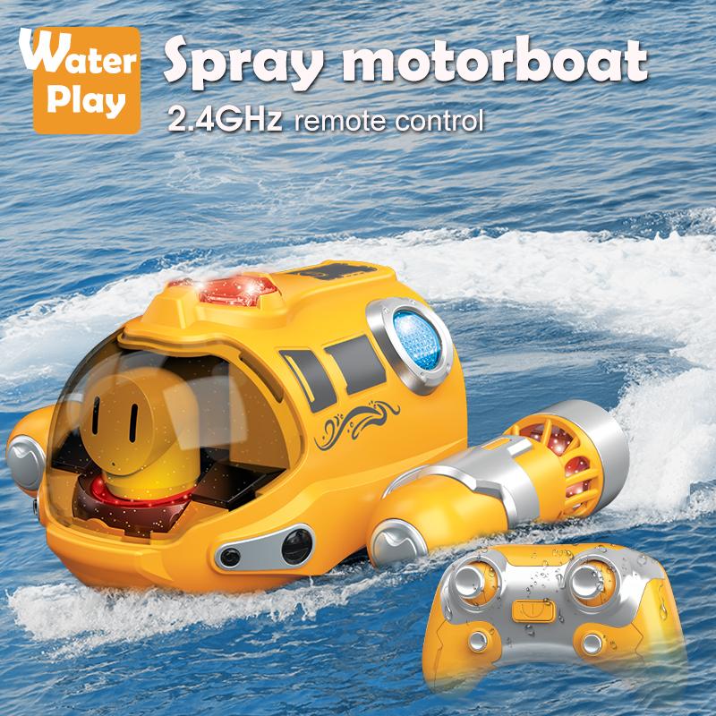 Spray Motorboat 2.4GHz RC Water Play Boats Swimming Pool Party Speedboat Remote Control Boat