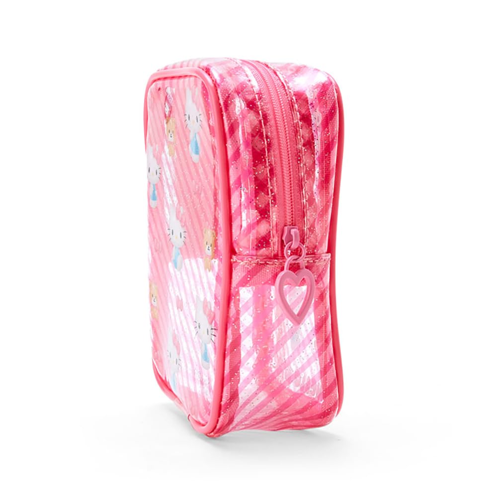 Sanrio Clear Clear and Plump 3D Hello 15 x 10 x 6 297771 Pouch, Kitty, Kitty-chan, cm, Character,