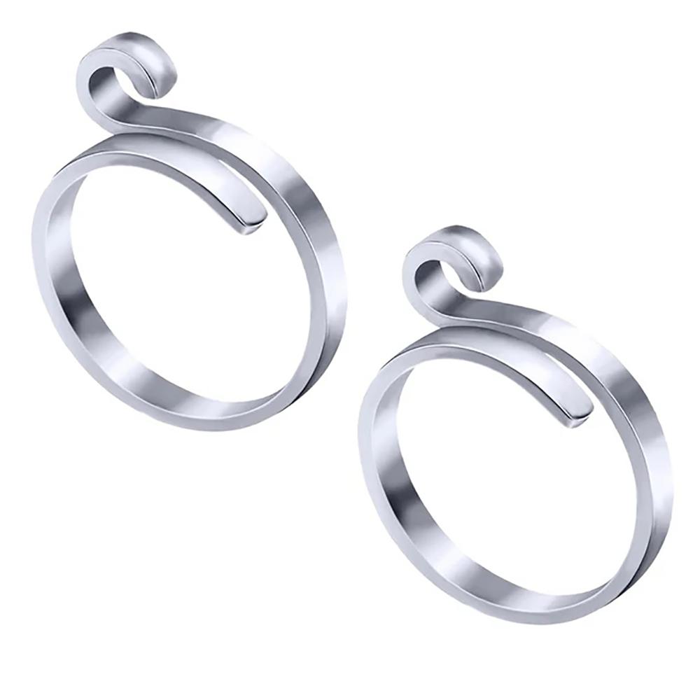 2 шт. Регулируемое кольцо для вязания крючком, направляющее кольцо для вязания пряжи, держатель для напёрстка, нитяные кольца, швейные инструменты