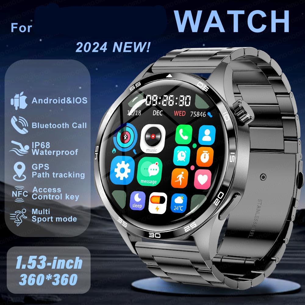 2025 5 PRO Smart Watch Men Watch 4 Pro обновленная версия AMOLED HD экран Bluetooth вызов GPS NFC пульсометр SmartWatches
