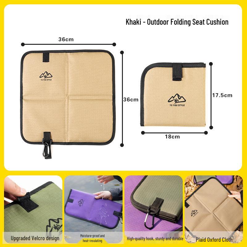 Outdoor Hiking Foldable Anti-Corrosion Seat Cushion - Moisture-Proof, Insulating Ground Mat for Camping and Mountaineering