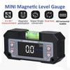 Multifunctional Digital Angle Gauge Rechargeable LCD Display Bevel Inclinometer with Bubble Magnetic Digital Inclinometer