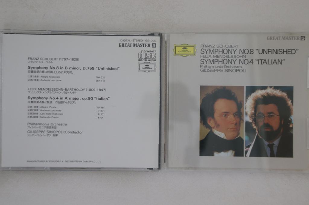 CD GIUSEPPE SINOPOLI - Franz Schubert Symphony No.8 GS1005 POLYDOR Japan Classical Used