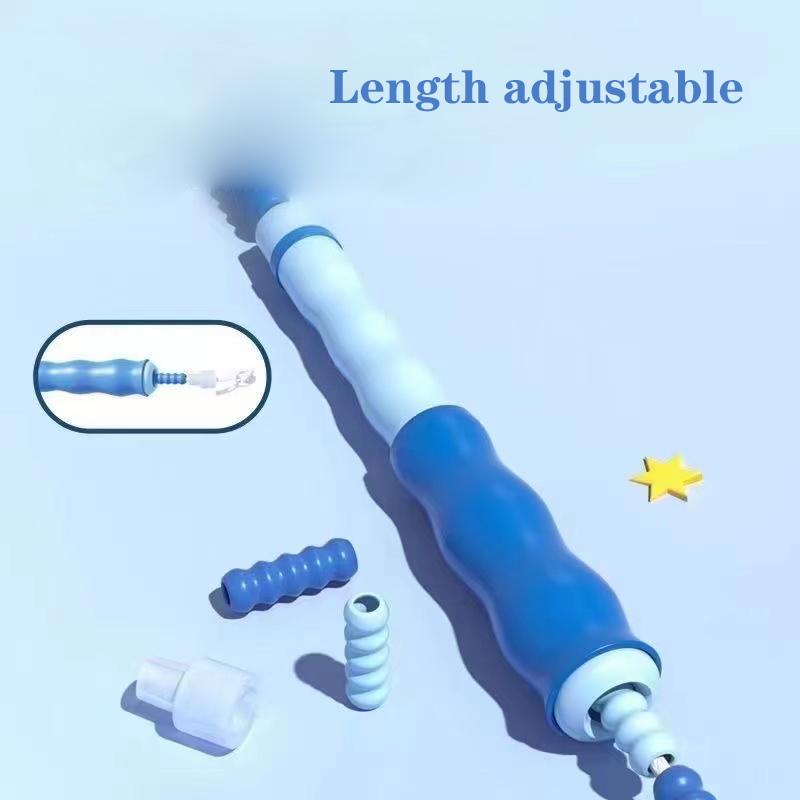 2.8M Skill Jumping Bamboo Rope PVC Beginners Adult Children Soft Beaded No Tangle Segmented Fitness Jump Rope