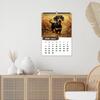 1pc, 2026 Dachshund/Pet Dog Theme Calendar, 12 Different Designs, Wall Calendar, Birthday, Christmas, New Year Gift, US Standard
