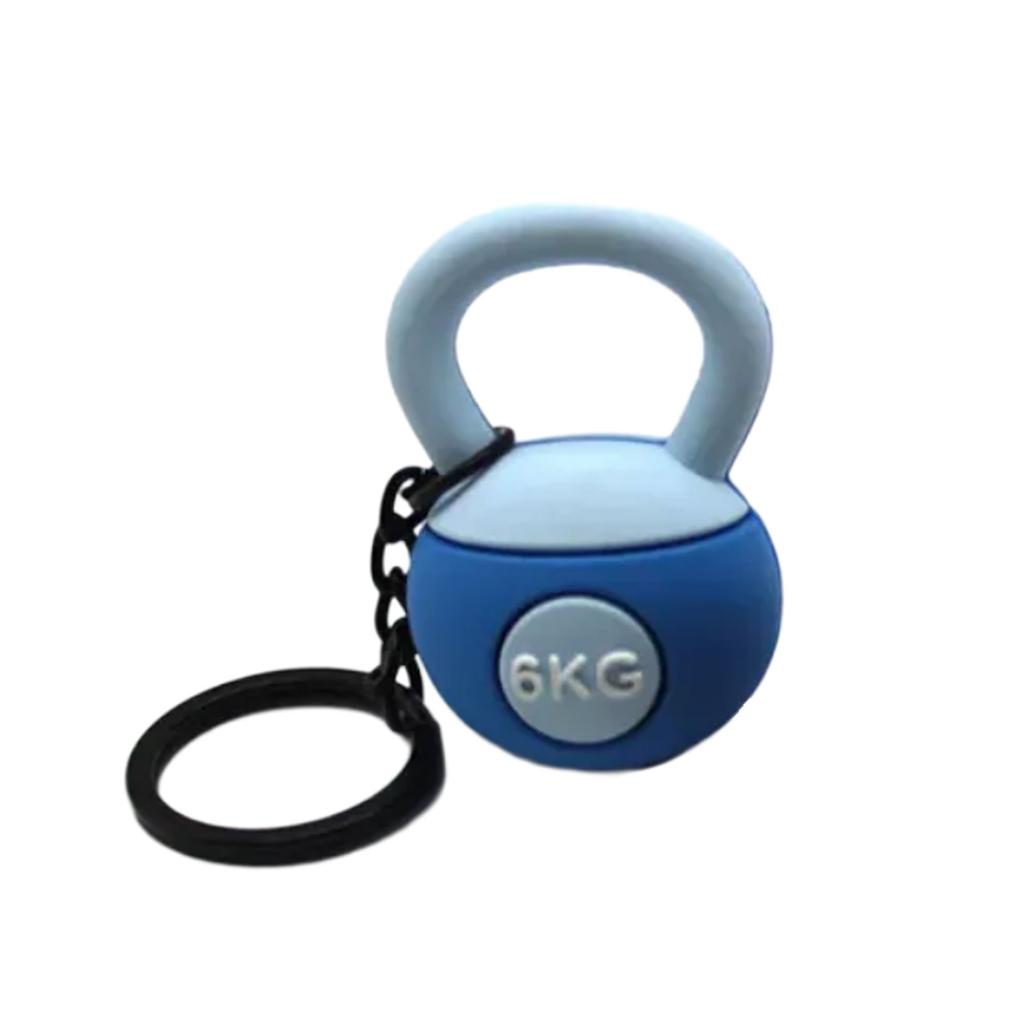 Миниатюрный брелок для ключей с гирей, привлекающий внимание, брелок-подвеска с гирей для фитнес-мероприятий и призов