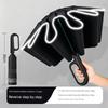 Children's Umbrella for Both Sunny and Rainy Weather, Anti-Rebound, Portable, Reverse Folding, Girls' Black Coating Sunshade, Fully Automatic Folding