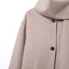 Women's Fashion Casual Wool Blend Scarf Short Coat