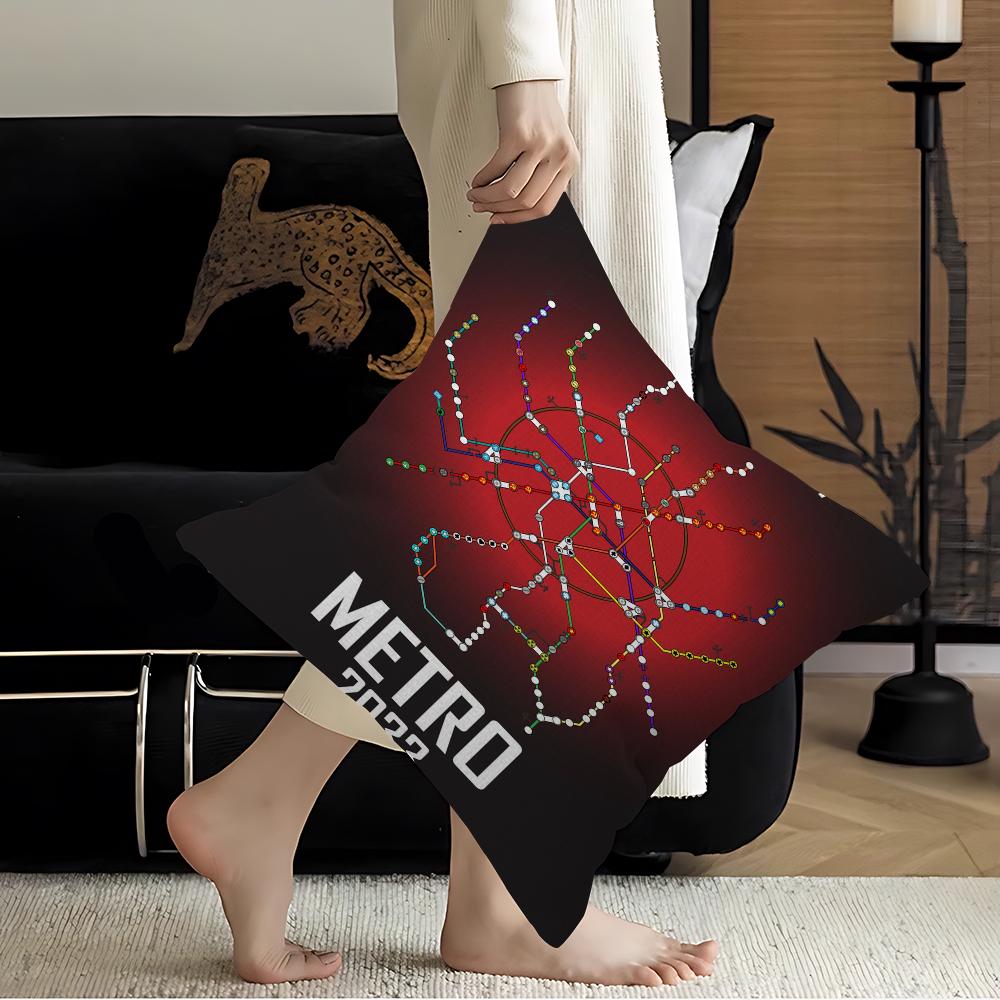 M-Metro 2033 Аниме Видеоигра Наволочка Мультяшный Подарок Чехол для Подушки Спальня Дом Диван Стул Сиденье Декор Наволочка