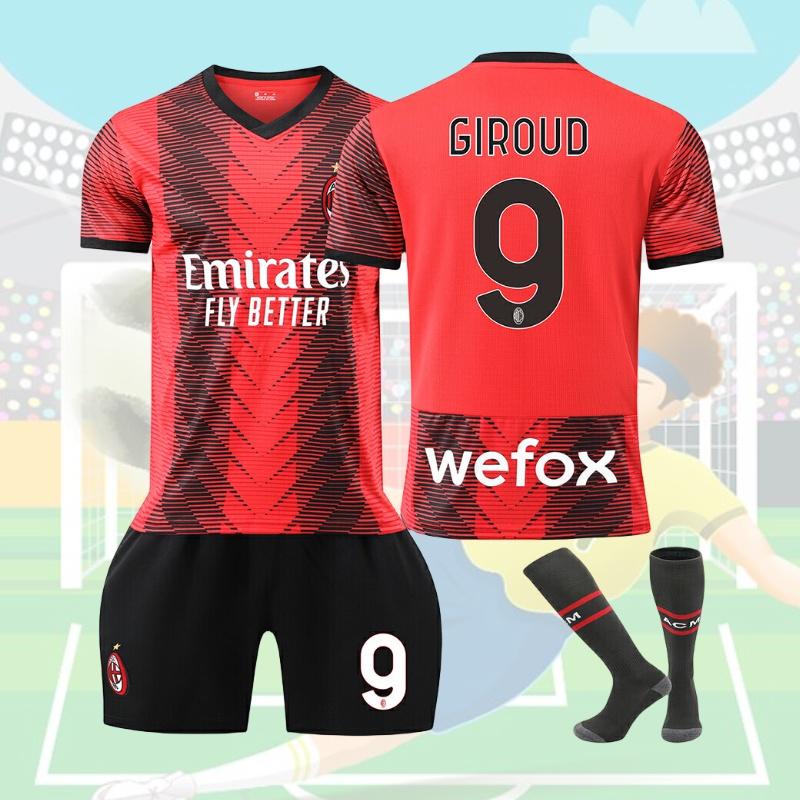 2324 Комплект домашней формы на новый сезон №. 9 Жиру №17 Лео №11 Ибра №19 Тео Футбольная форма