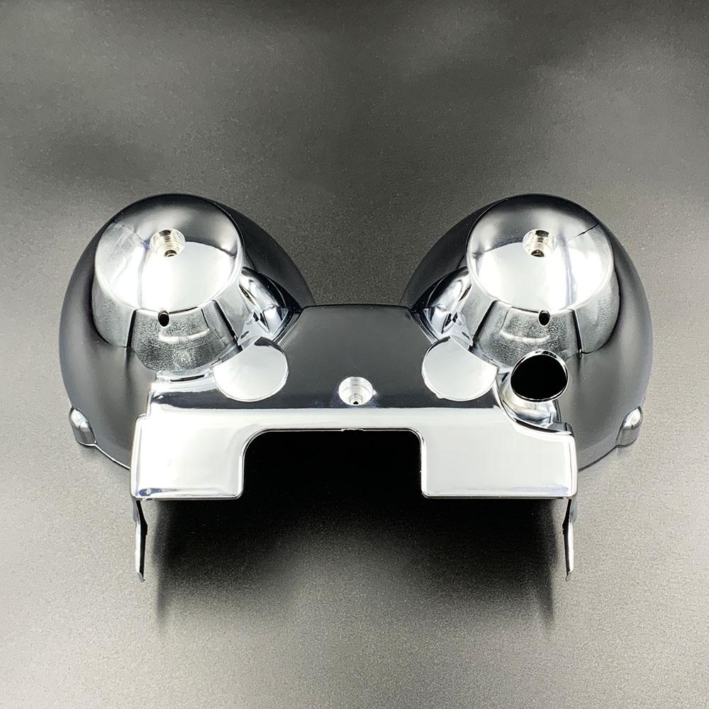 1 Комплект Хромированная Крышка Спидометра и Тахометра для Мотоцикла Оболочка Корпуса Датчика Скорости Moto для Kawasaki ER5 ER 5 ER-5 ER500