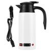 Portable 800ml HighCapacity Electric Heating Kettle with Cigarette Lighter for Car Use 12V24V(White
