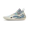 Li Ning WOW11 Амортизирующие Легкие Упругие Средневысокие Баскетбольные Кроссовки Мужские Серебристые ABAU049-10