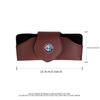 DCBLH1 PU Leather Car Sun Visor Glasses Clip Sunglasses Holder Valve Organizer For Alfa Romeo Stelvio 147 MiTo 156 159 Giulia Giulietta