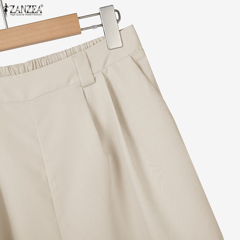 ZANZEA Women Long Sleeve Blouse and Pants Casual Two Piece Suit Sets