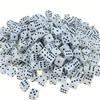 50pcs 8mm Dice Black White Red Green Yellow Multi Color Gaming Dice for Tabletop RPG Board Games Math Teaching JXB