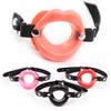 Open Mouth Gag Oral Fixation With Belt Sex Toys Silicone Lips O-Ring Slave Stuffed Adult Games For Couples Flirting