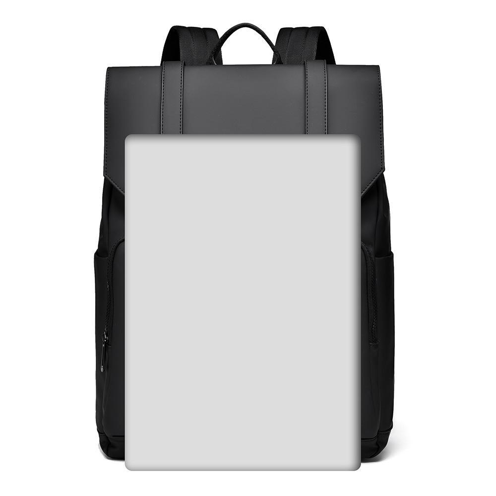 Осень 2024 г. Мужской рюкзак большой вместимости для поездок на работу - однотонный, простой и модный