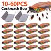 60-10 шт. Ловушки для тараканов для помещений Липкая ловушка для борьбы с вредителями Клеевые ловушки для тараканов Насекомые Вредители Дома Контроль над насекомыми