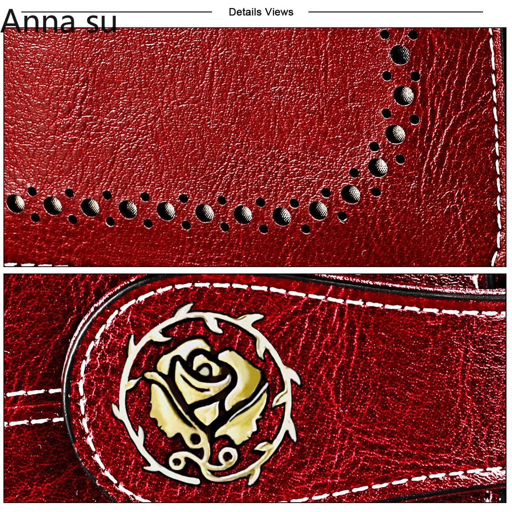 Ladies Leather Wallet Large Capacity Multifunctional Long Wallet European and American Retro Clutch