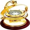 Brass Gimbled Compass Nautical Brass Compass On Wooden Base Marine Ship Compass
