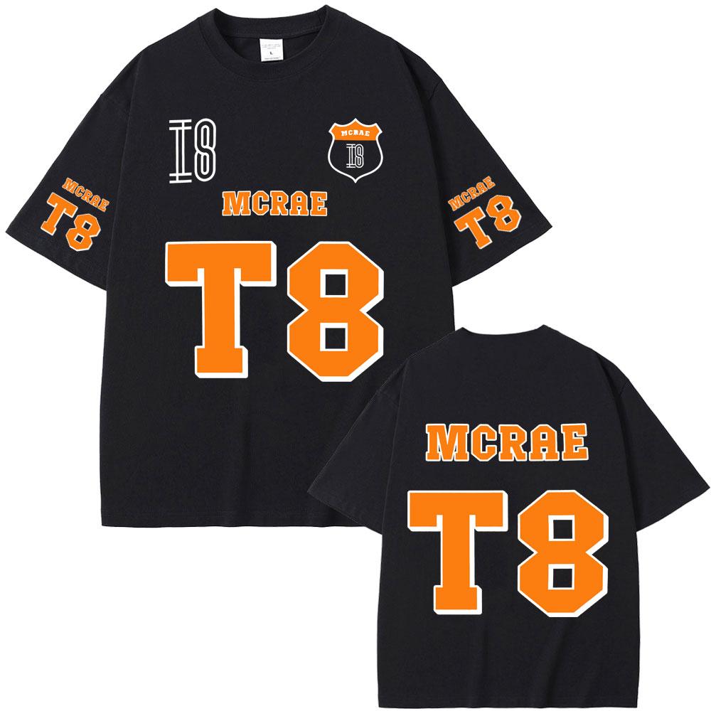 Футболки с изображением певца Тейта Макрэя T8, мужские и женские, модные, винтажные, трендовые, летние, мужские, повседневные, свободного покроя, с круглым вырезом и коротким рукавом