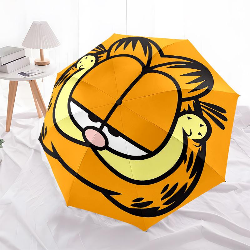 1pc Garfield Cat Umbrella with Plastic Handle,Suitable for All Seasons Home Travel Outdoor UmbrellaM923