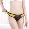 Women Sexy Lace Panties Low-waist Underwear Hollow Thong Female Breathable G String Lingerie Temptation Bikini Plus Size