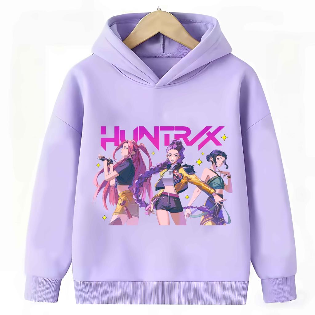 Худи Hunter Rumi KPop Demon Derpy Мультяшный Модный Повседневный Топ с Принтом Худи для Мальчиков и Девочек