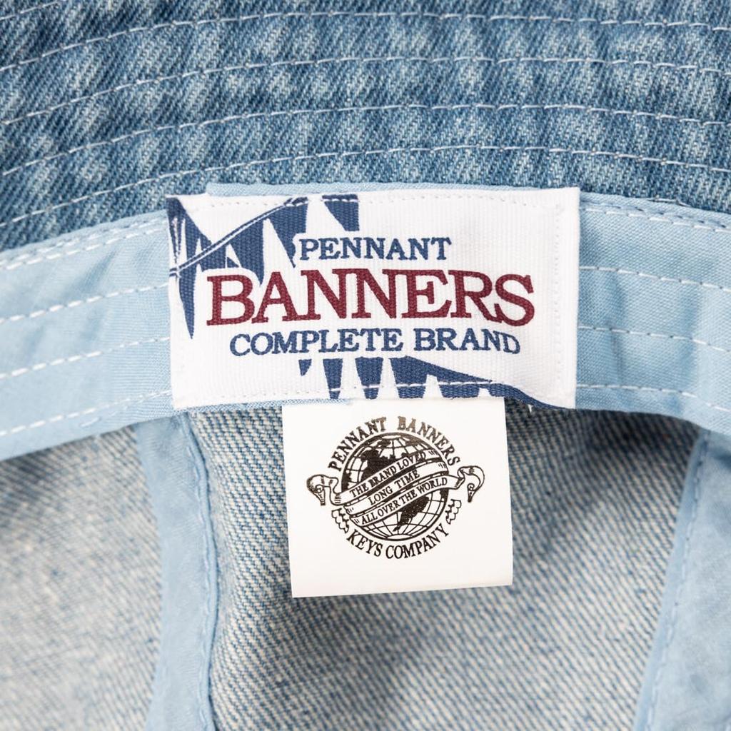 Джинсовая шляпа Metro Hat Bucket Hat Casual Outdoor [PENNANT BANNERS] Мужская [Синяя/Размер 58 см] (ПБ073)