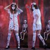 Halloween Horror Costumes Bloody Doctor Nurse Adult Men and Women Bloody Doctor Couple Costumes Performance Costumes
