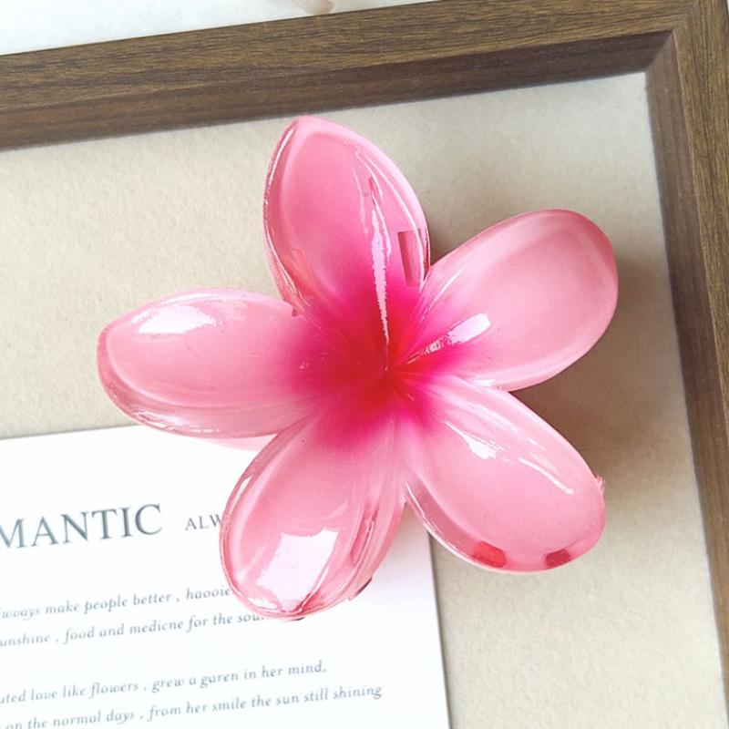 Новые гавайские градиентные цветочные заколки для волос женские модные большие заколки для волос шпильки для девочек заколки аксессуары для волос в стиле бохо