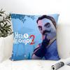 Смешная игра ужасов H-Hello Neighbor 2 Наволочка Льняная наволочка Диван Домашний декор Чехол для подушки Чехол для подушки