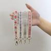 Cloth Ethnic Style Lanyard Colourful Flower Keychain Versatile Lace Wrist Strap  Women