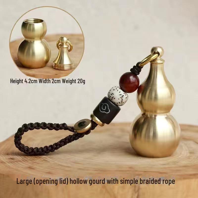 Custom Brass Bell Tortoise Shell Keychain Pendant - Retro High-End Car Lanyard